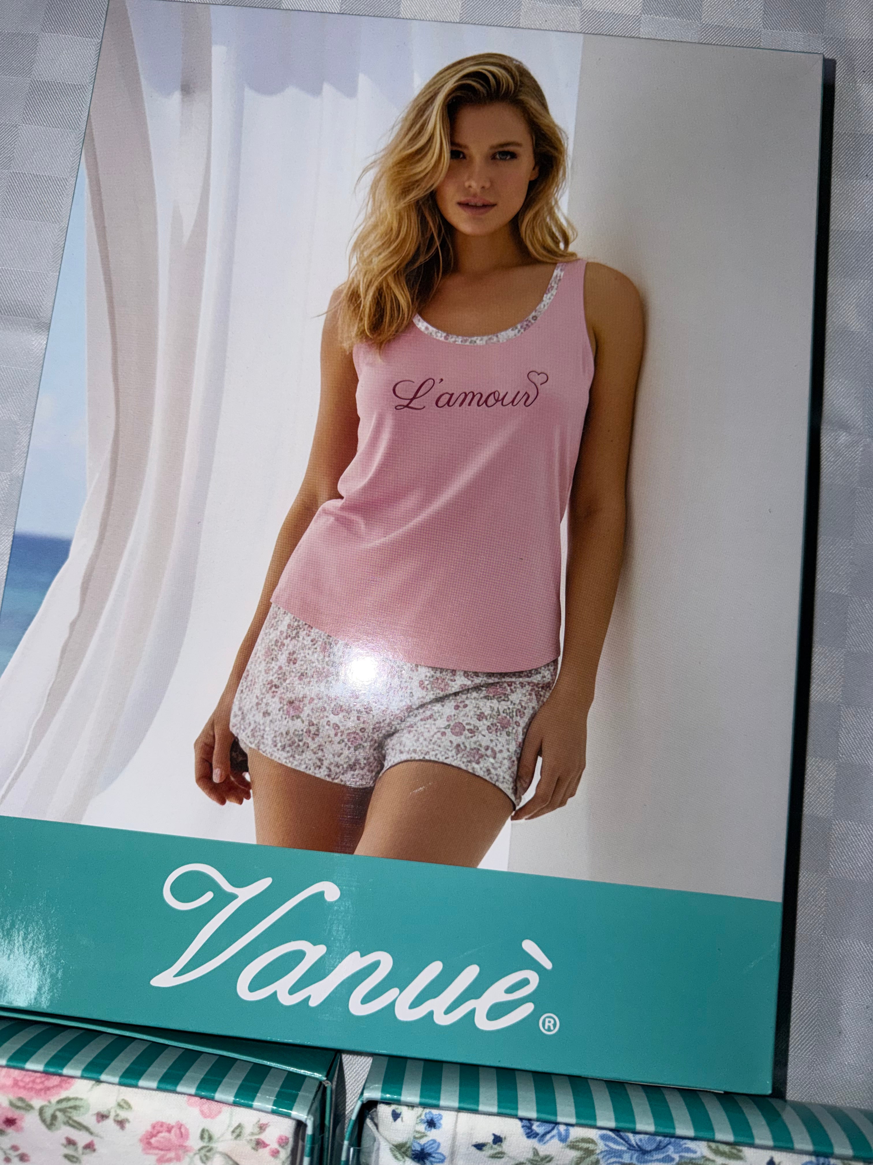 PIGIAMA DONNA Canotta e Pantaloncino in 100% cotone