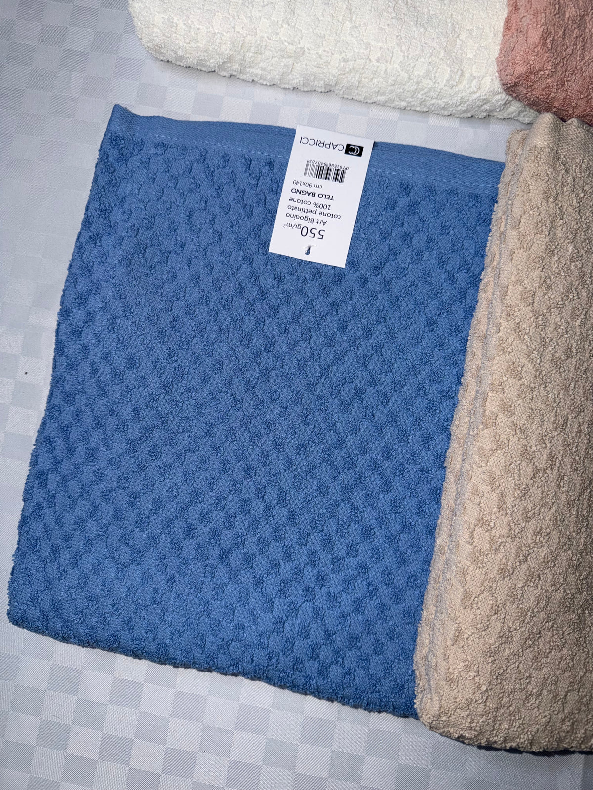 TELO DOCCIA IN SPUGNA 550gr. MISURA 150x100cm