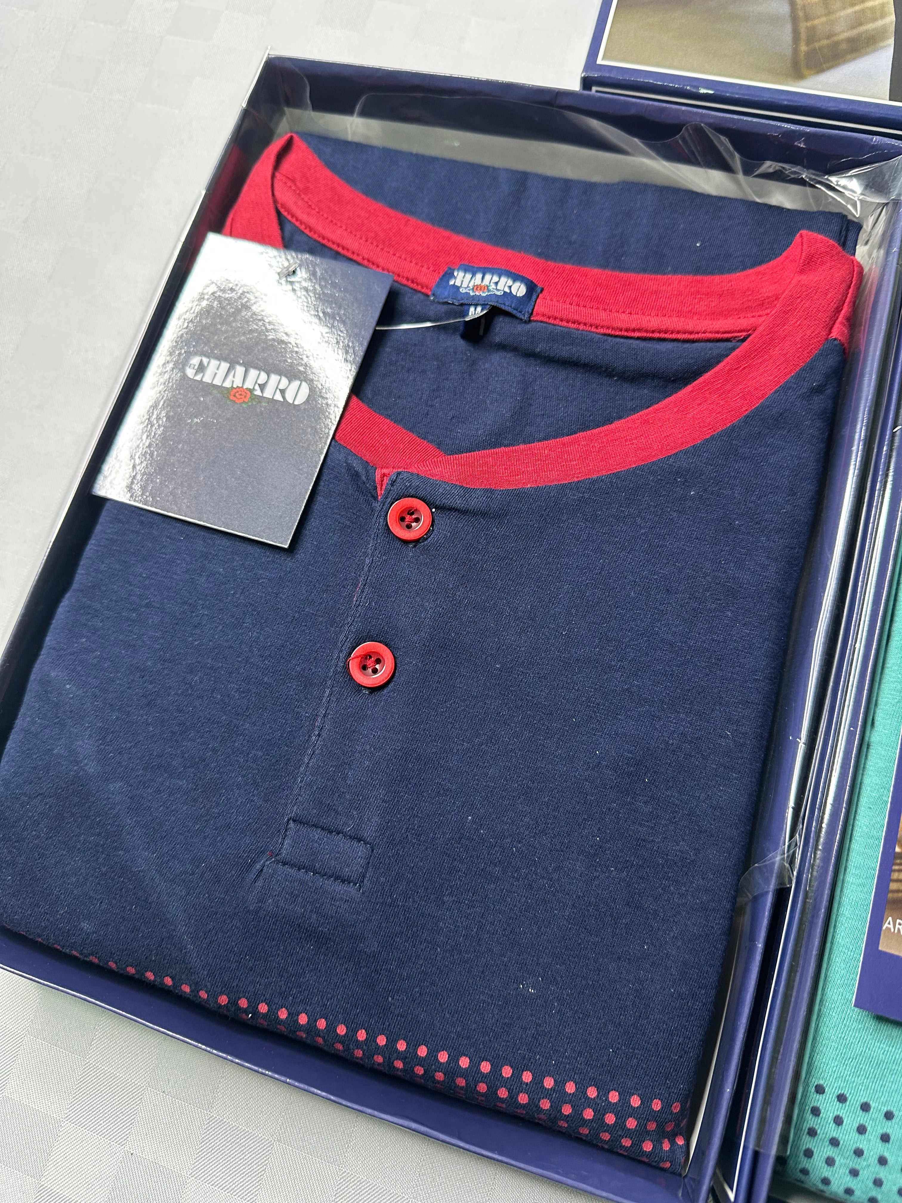 PIGIAMA UOMO IN COTONE 100% Manica lunga e Pantalone lungo
