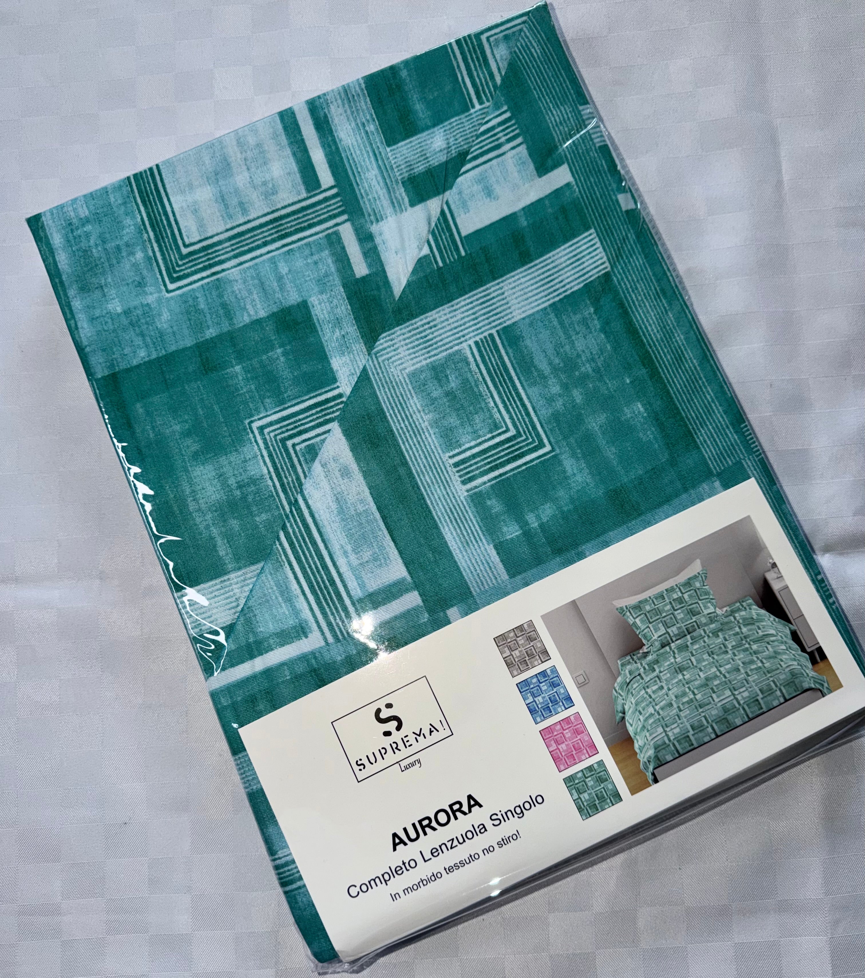 COMPLETO LENZUOLA PER LETTO SINGOLO Lenzuolo sopra, Lenzuolo sotto con angoli e Federa Microfybra