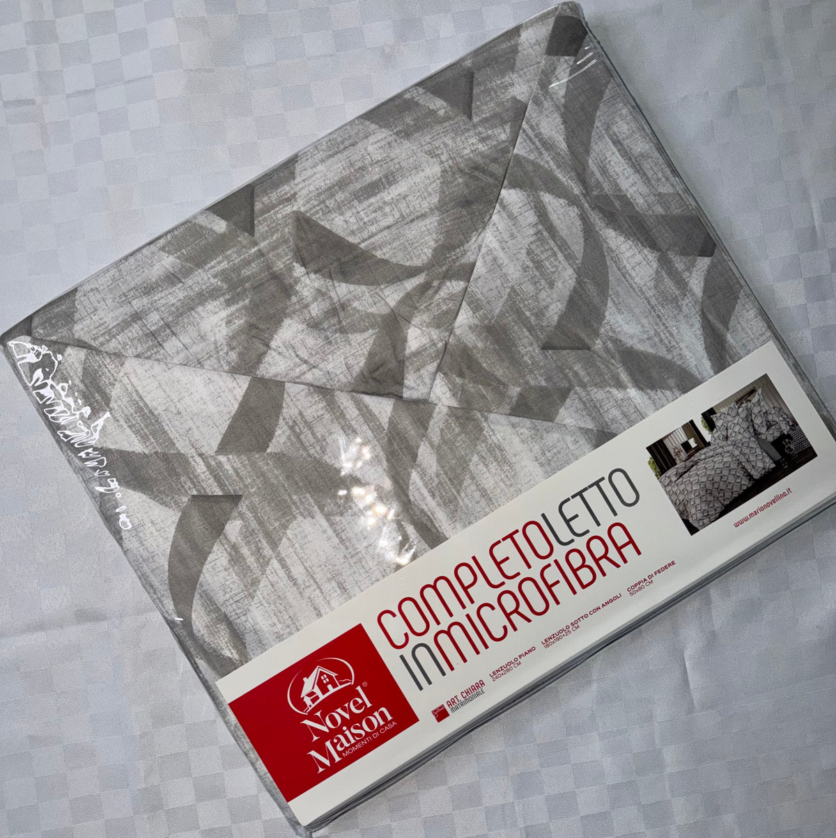 COMPLETO LENZUOLA MATRIMONIALE Lenzuolo sopra, Lenzuolo sotto con angoli e due federe in microfybra
