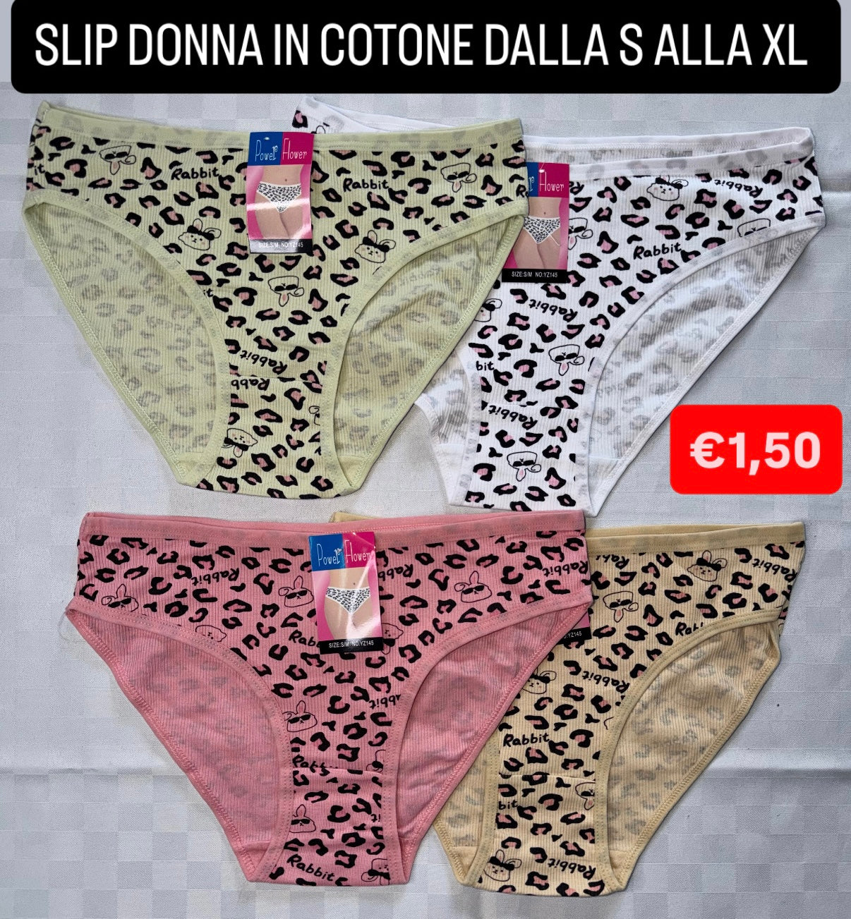 SLIP DONNA in cotone (COLORE CASUALE)