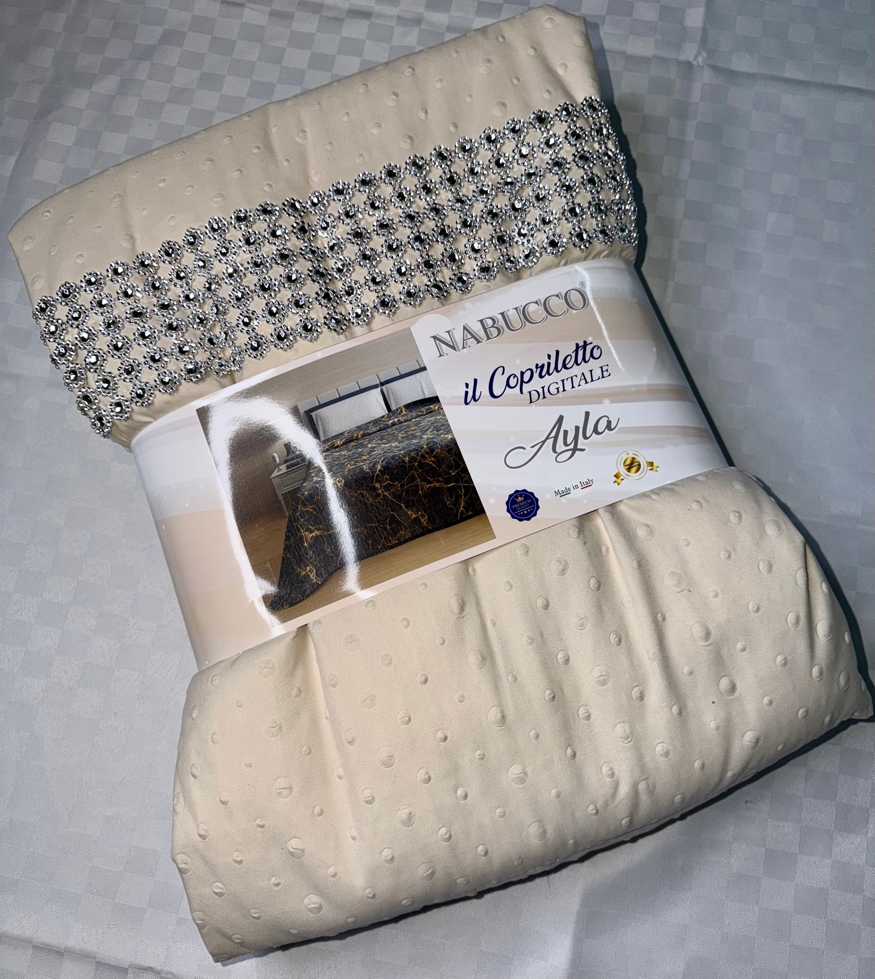 TRAPUNTINO PRIMAVERA/ESTATE PER LETTO SINGOLO misura 170x250cm