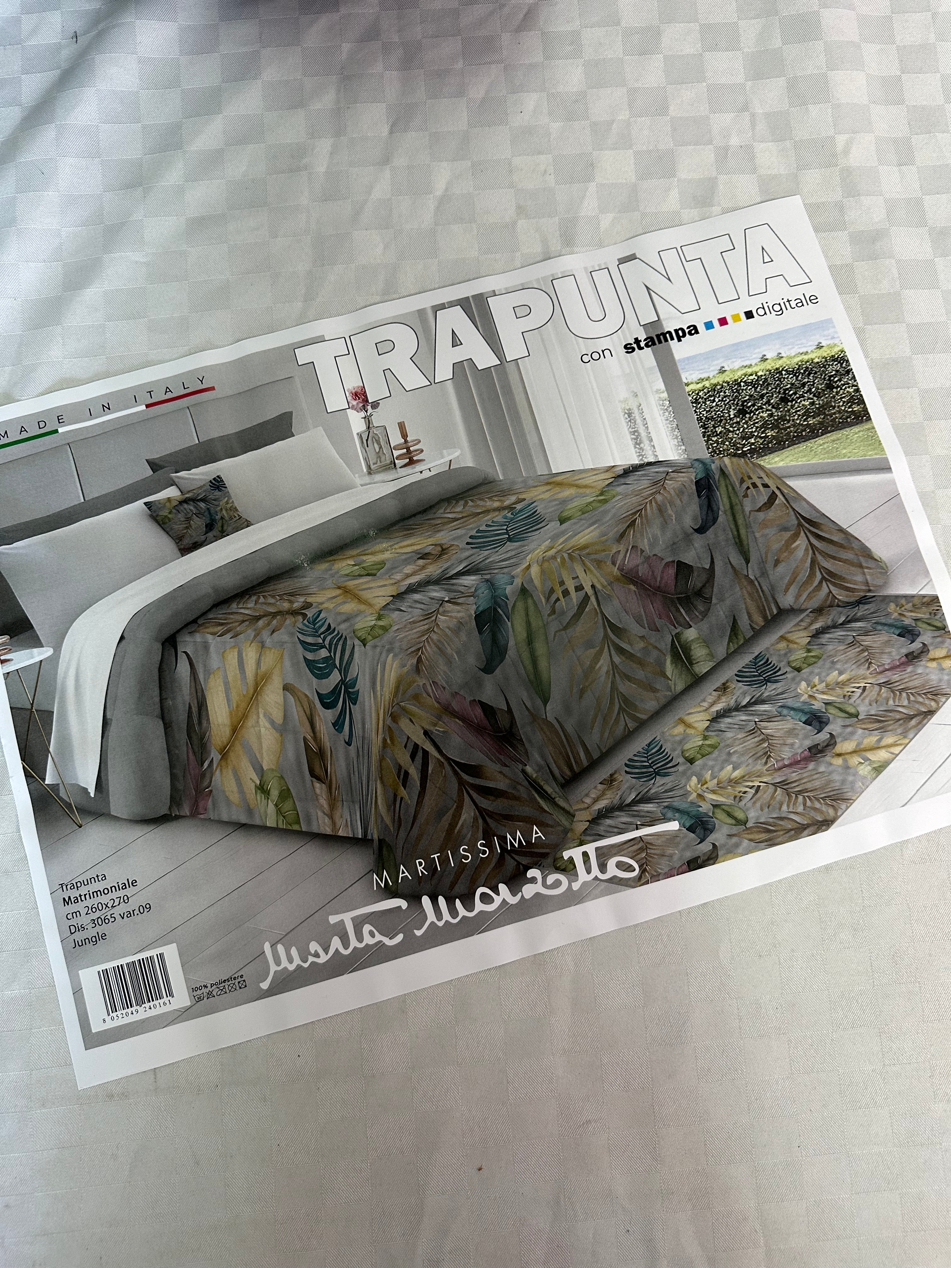 TRAPUNTA INVERNALE MATRIMONIALE IN STAMPA 3D Marta Marzotto 260x260cm