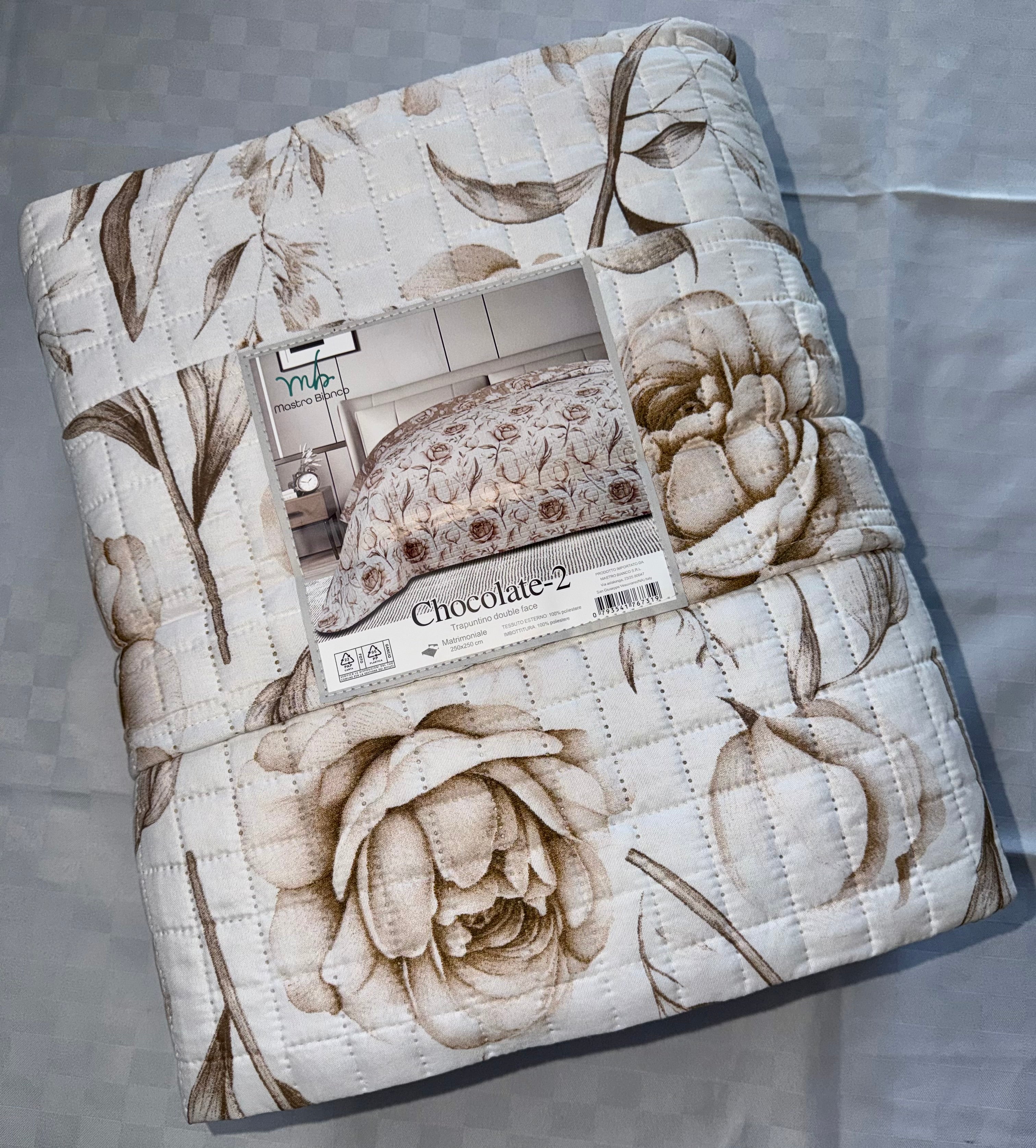 TRAPUNTINO PRIMAVERILE MATRIMONIALE misura 250x260cm