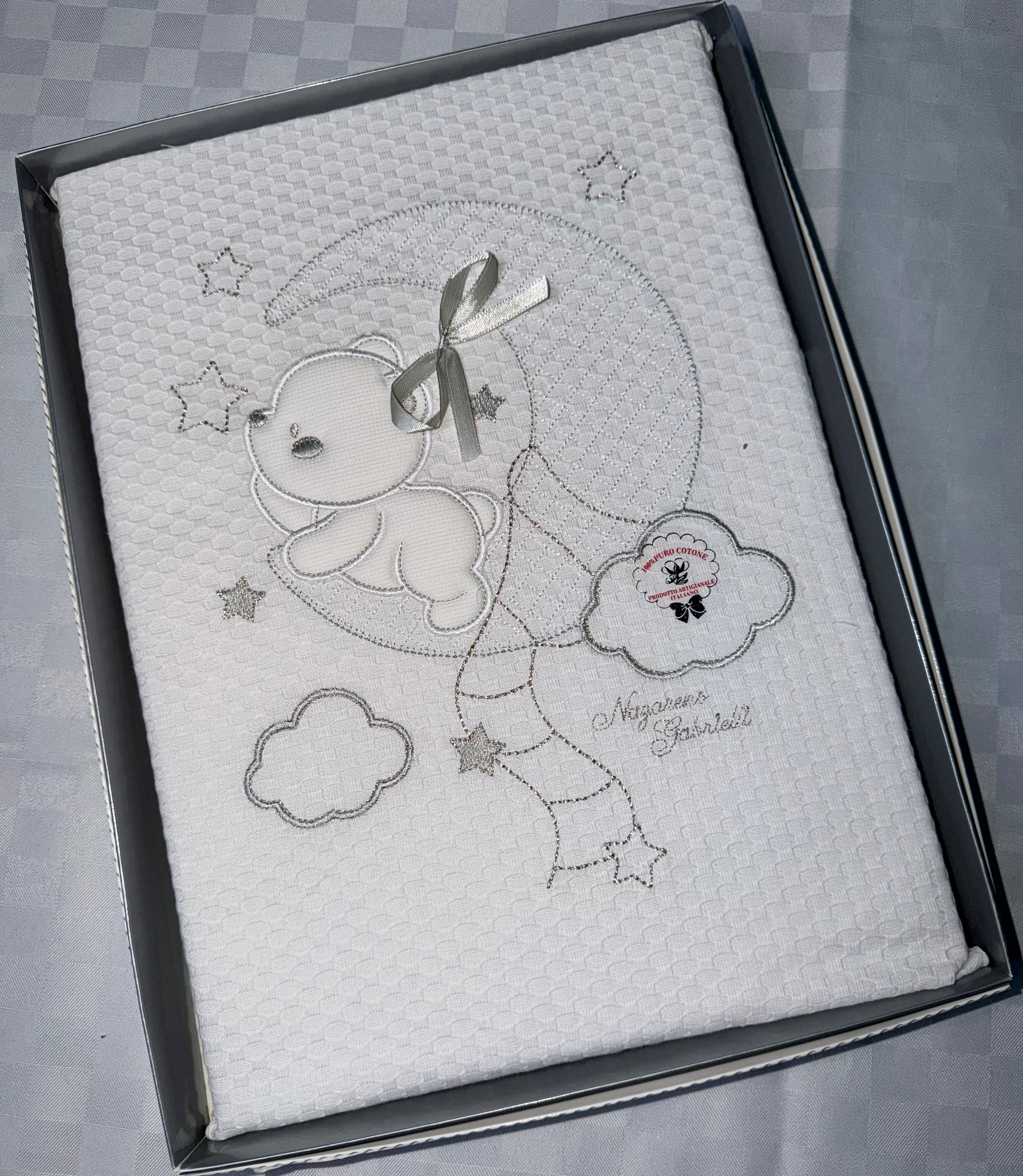 COPERTINA NEONATO IN COTONE 100% PER CARROZZINA 75x95cm