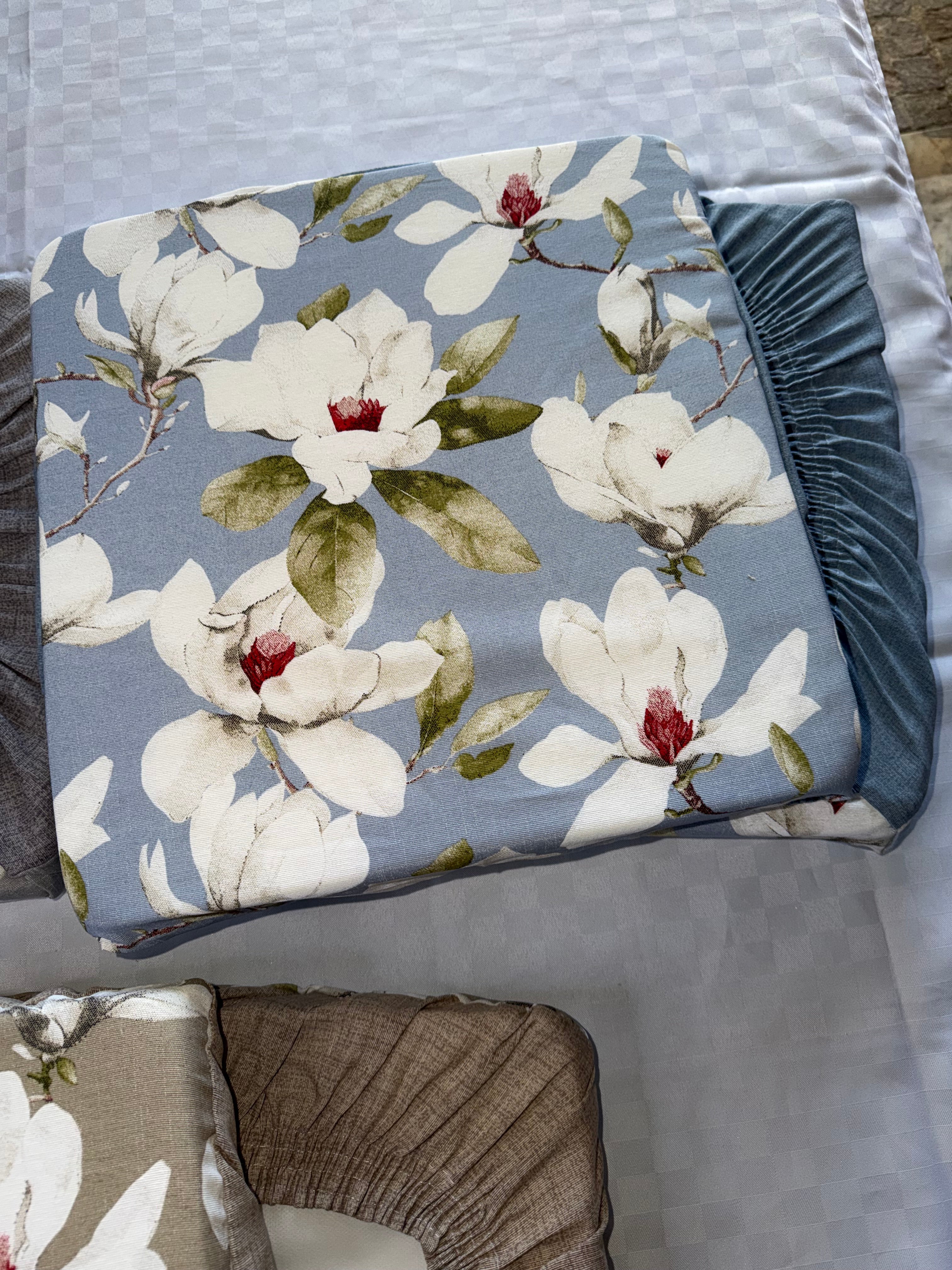 SET 6 PEZZI CUSCINI SEDIA CON ELASTICO Fantasia Iris