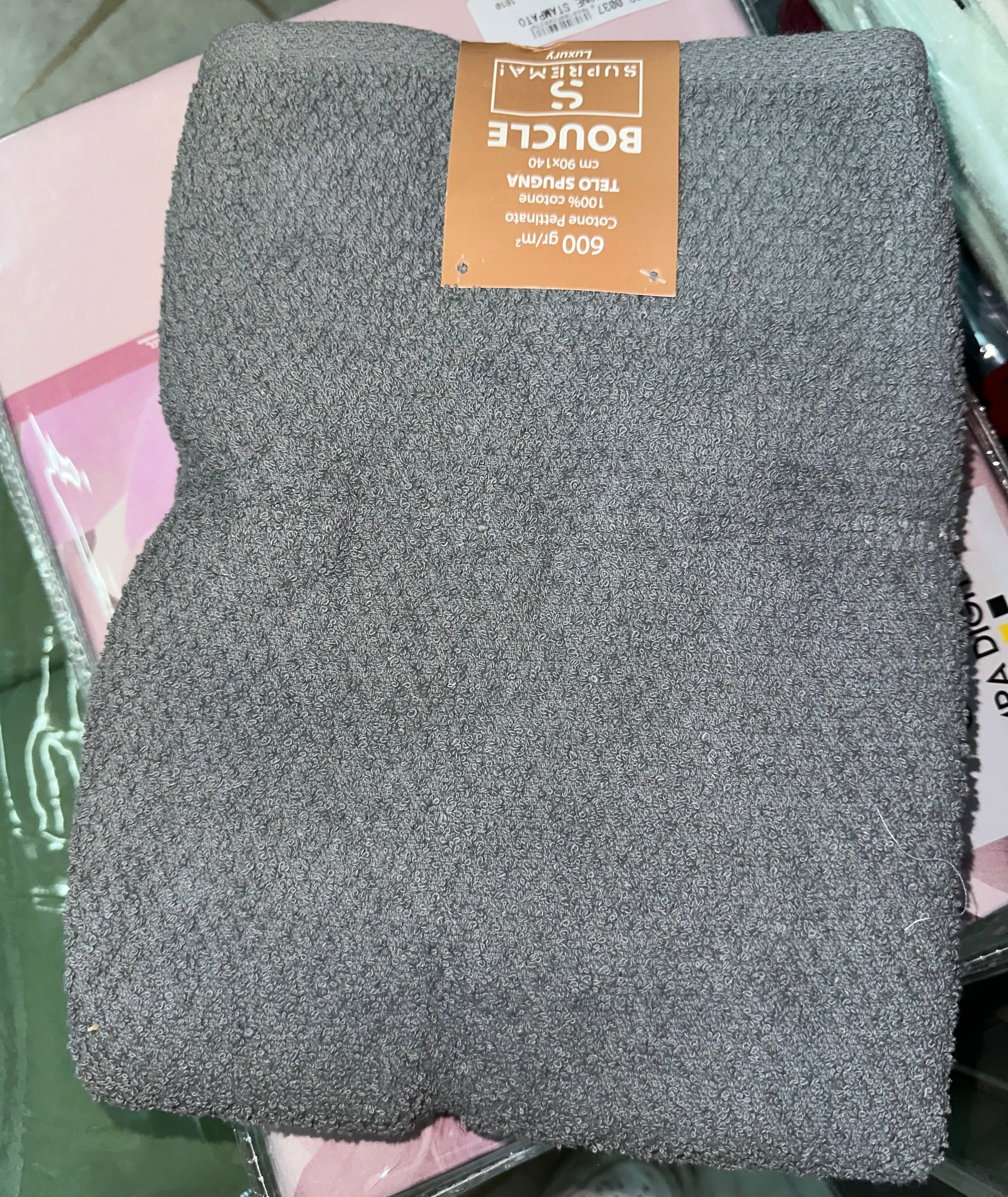 TELO DOCCIA IN SPUGNA 600gr. MISURA 150x100cm