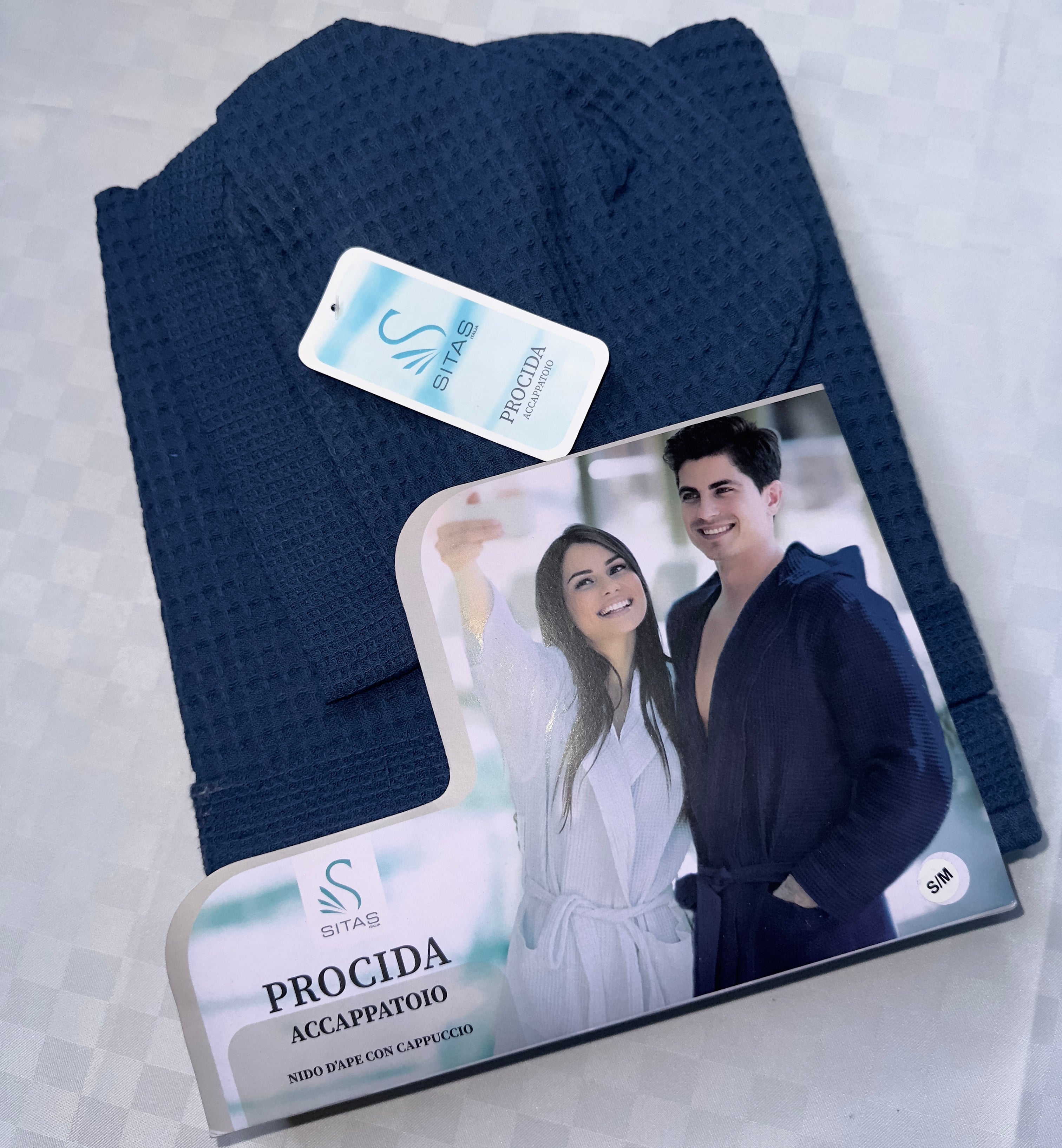 ACCAPPATOIO IN COTONE NIDO D'APE UOMO E DONNA SITAS