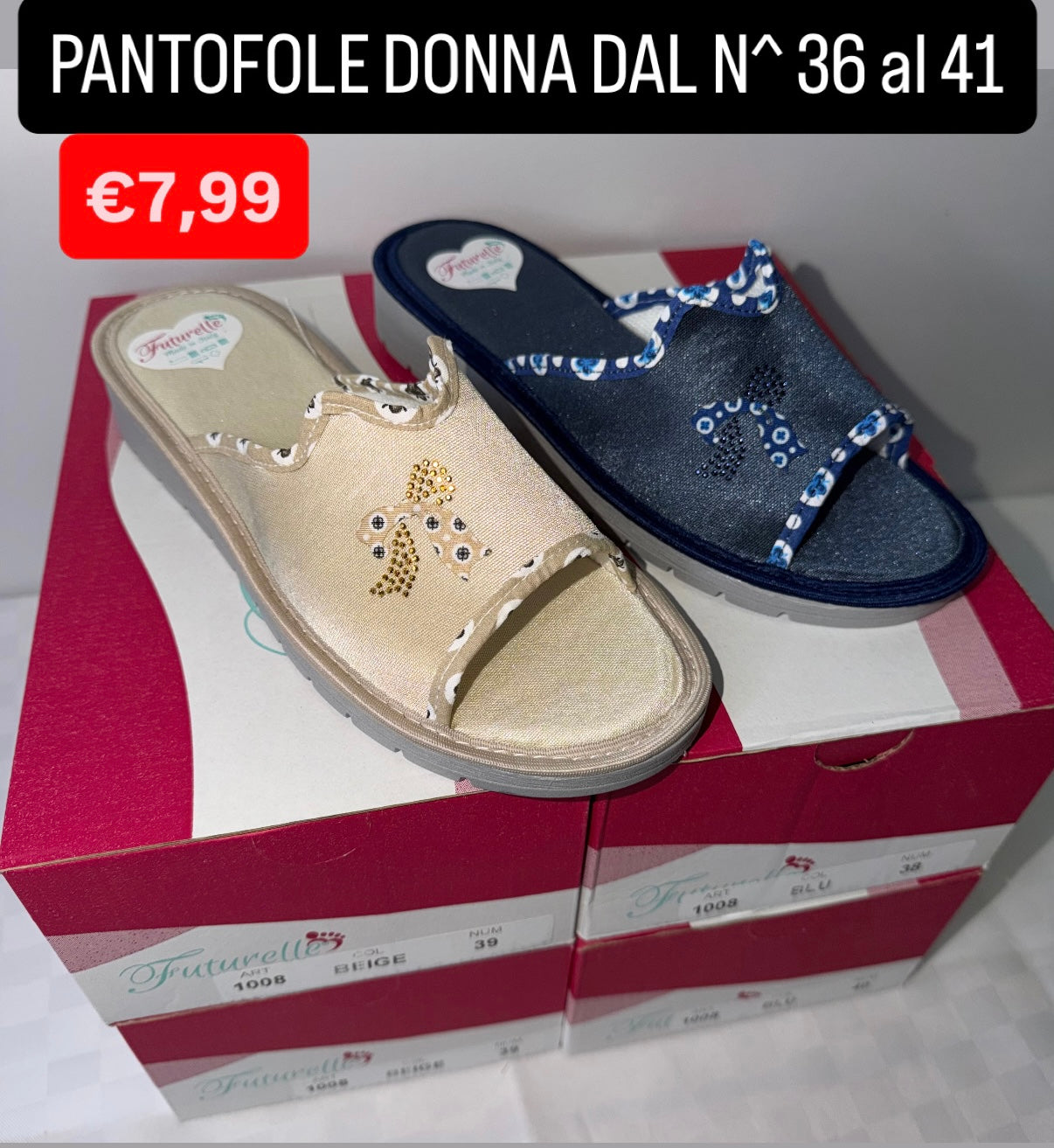 PANTOFOLE DONNA dal numero 36 al 41