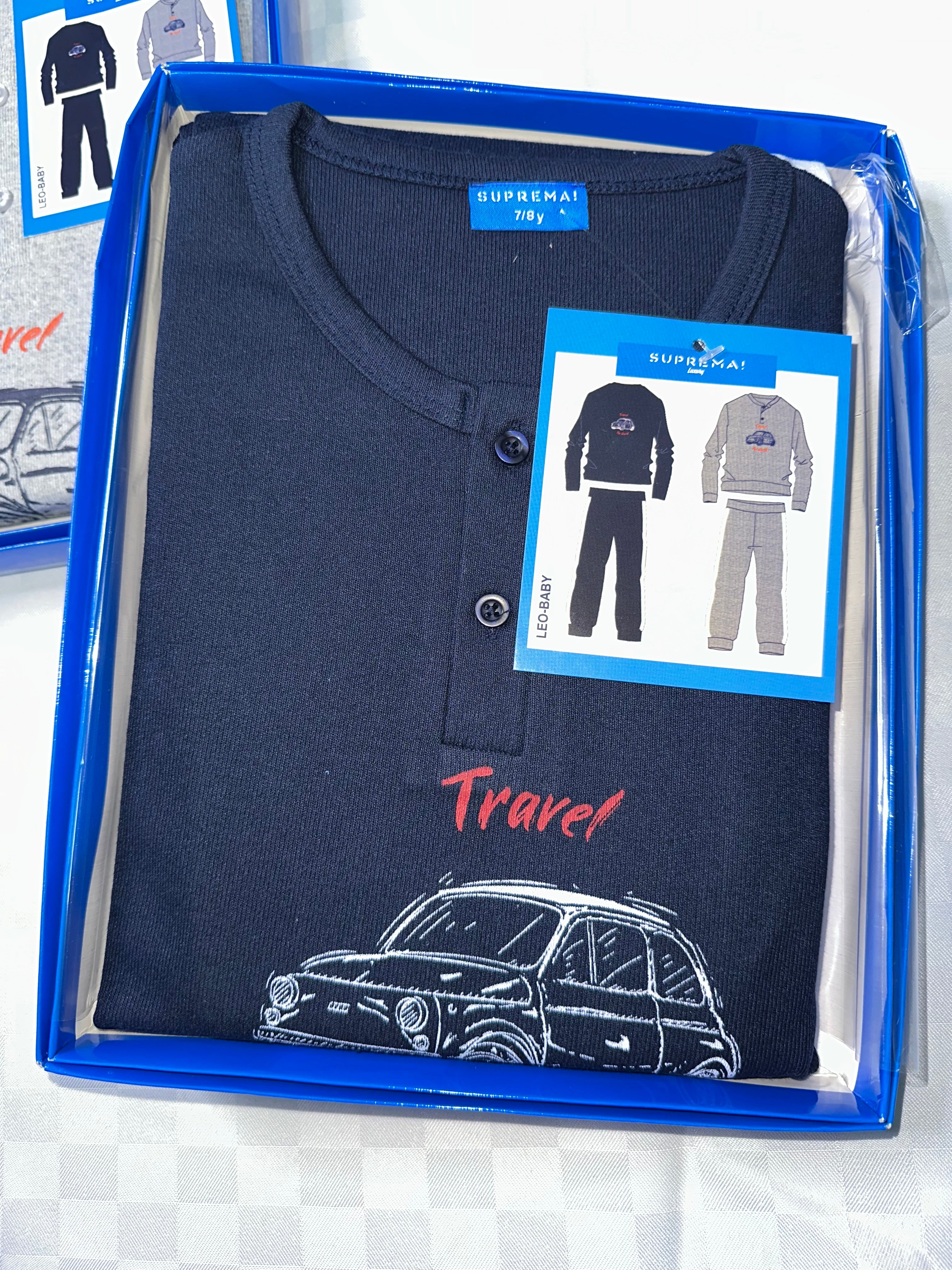 PIGIAMA BIMBO IN COTONE CALDO Manica Lunga e Pantalone lungo