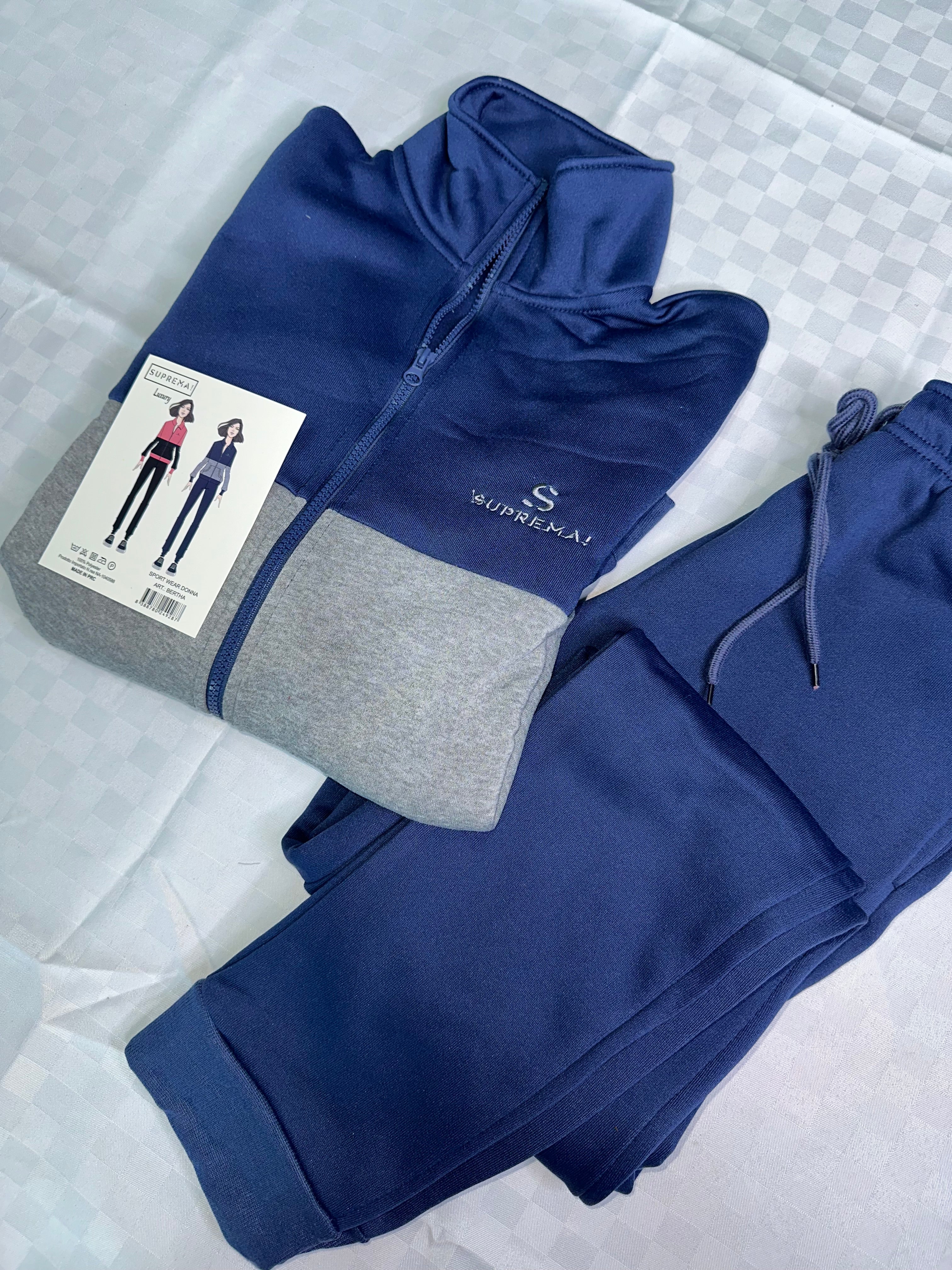 TUTA DONNA FELPATA ALL'INTERNO