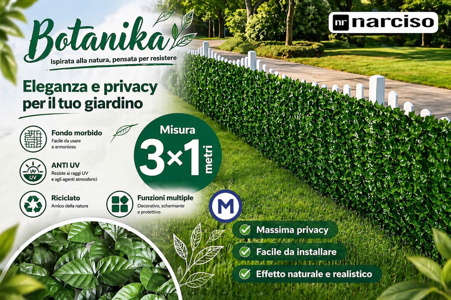 SIEPE ARTIFICIALE misura 100x300cm