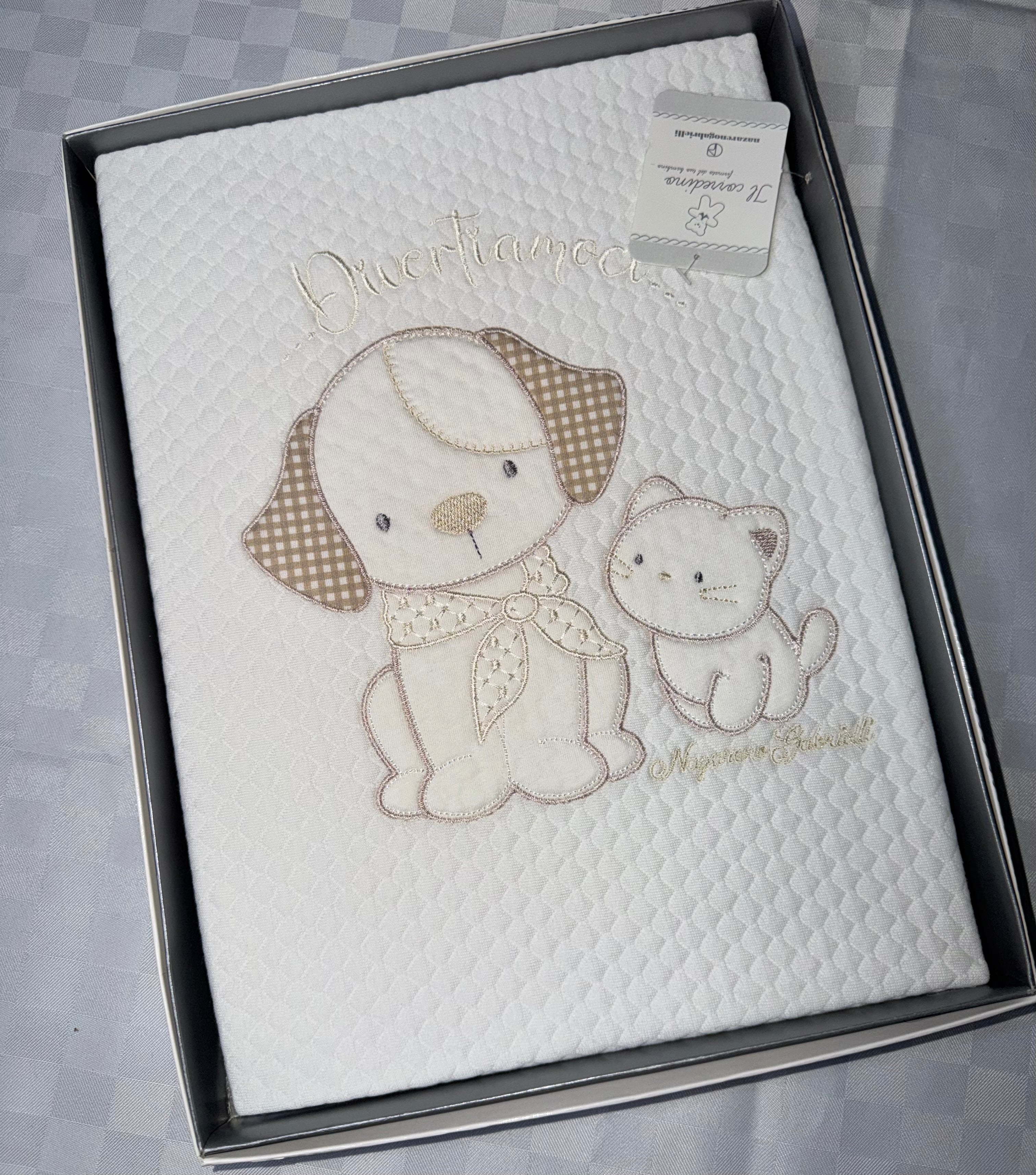 COPERTINA NEONATO IN COTONE 100% PER CARROZZINA 75x95cm