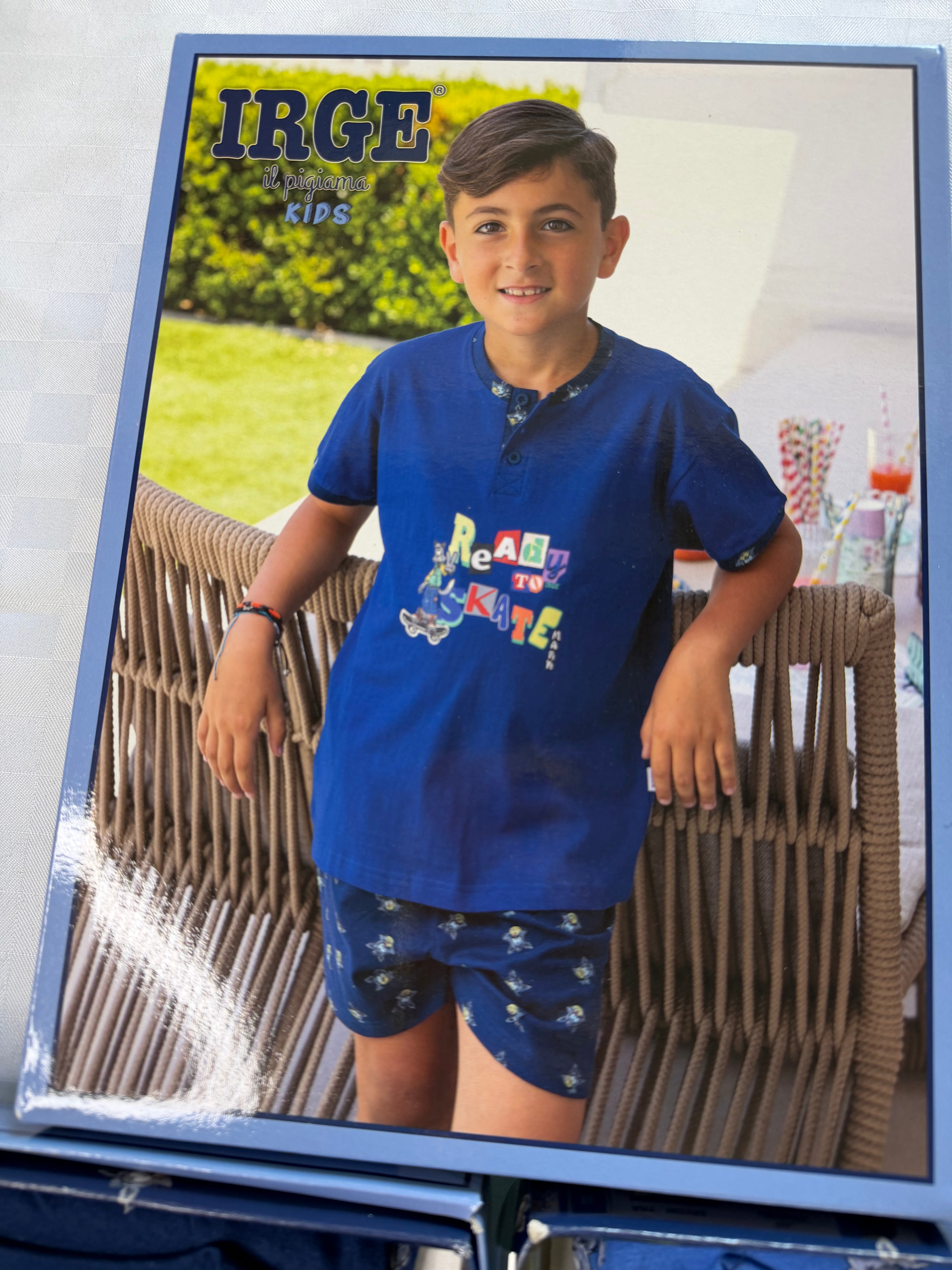 PIGIAMA BIMBO IN 100% COTONE Mezza manica e Pantaloncino