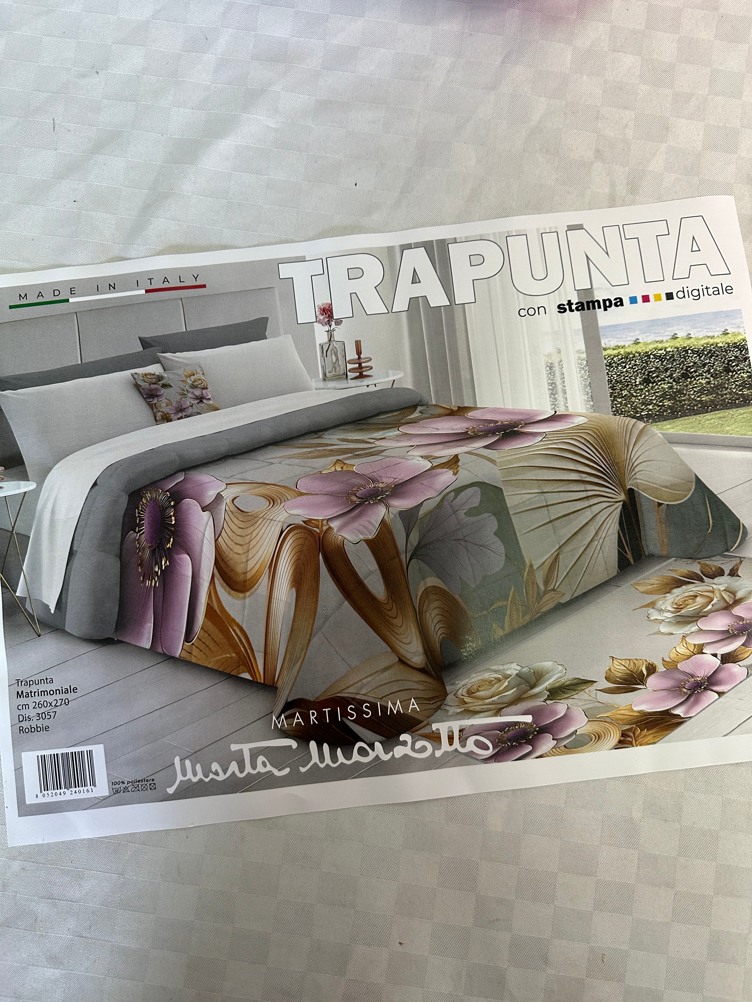 TRAPUNTA INVERNALE MATRIMONIALE IN STAMPA 3D Marta Marzotto 260x260cm