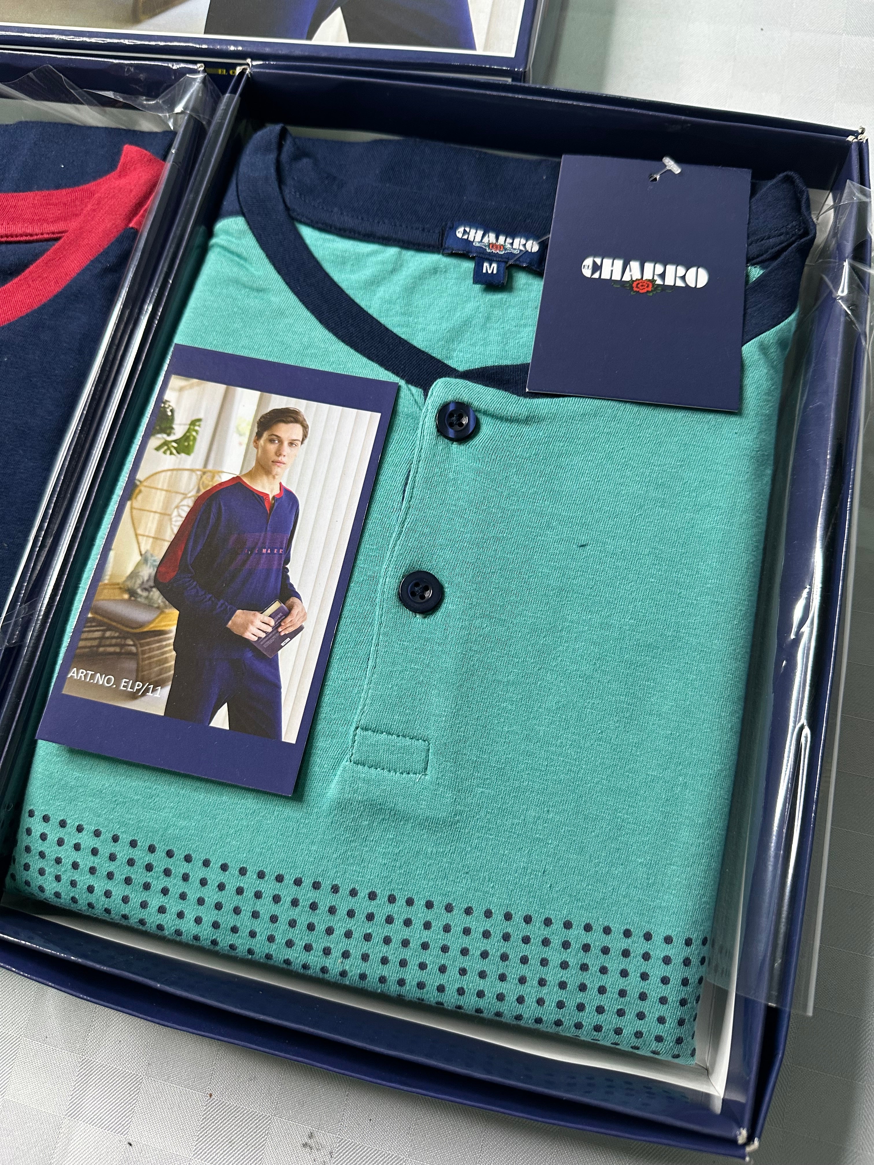 PIGIAMA UOMO IN COTONE 100% Manica lunga e Pantalone lungo