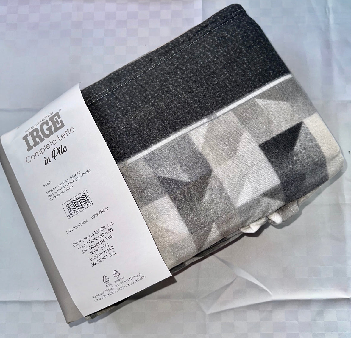 COMPLETO LENZUOLA PER LETTO SINGOLO IN MORBIDO PILE INVERNALE Lenzuolo sopra,Lenzuolo sotto con angoli e Federa