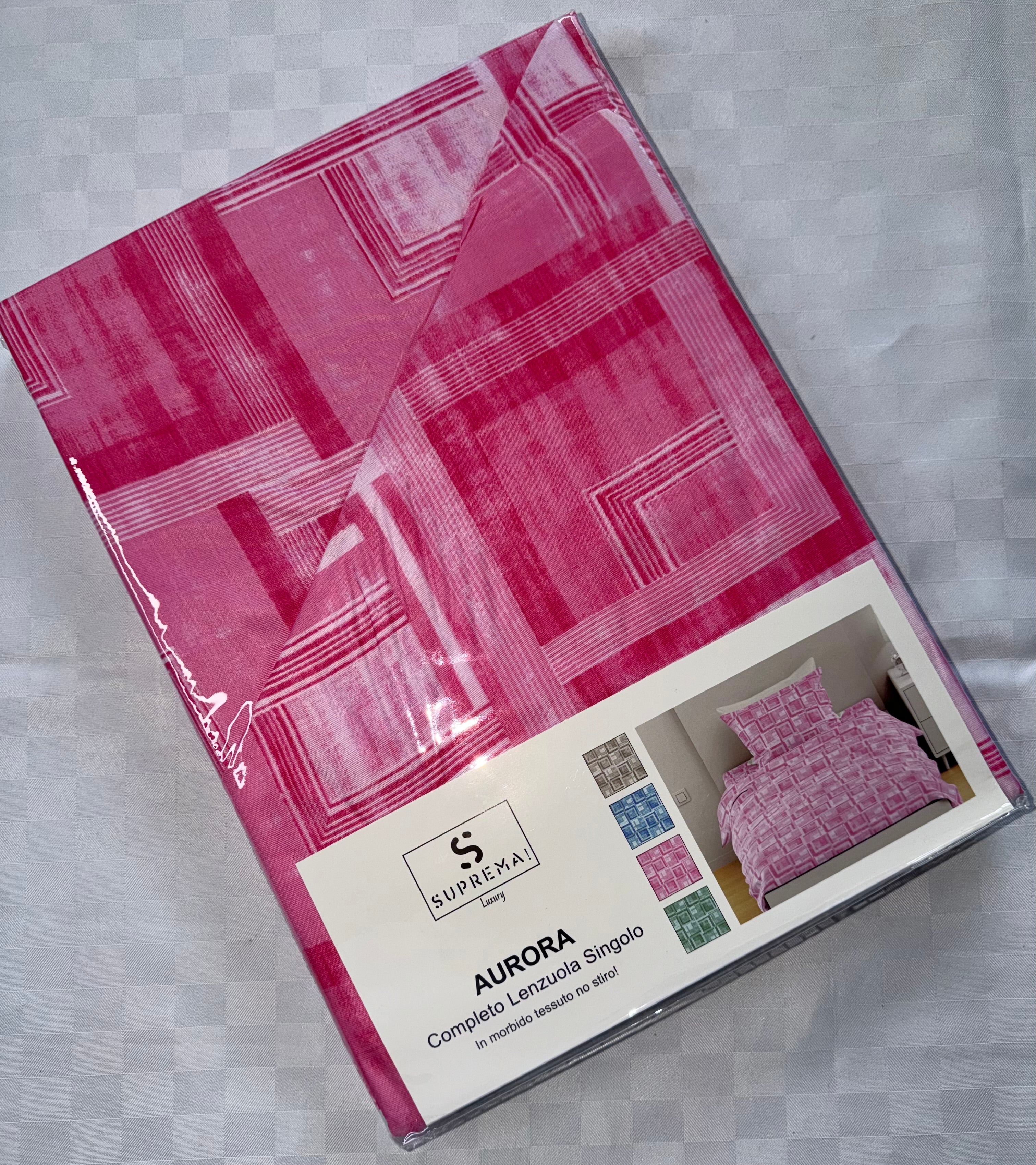COMPLETO LENZUOLA PER LETTO SINGOLO Lenzuolo sopra, Lenzuolo sotto con angoli e Federa Microfybra