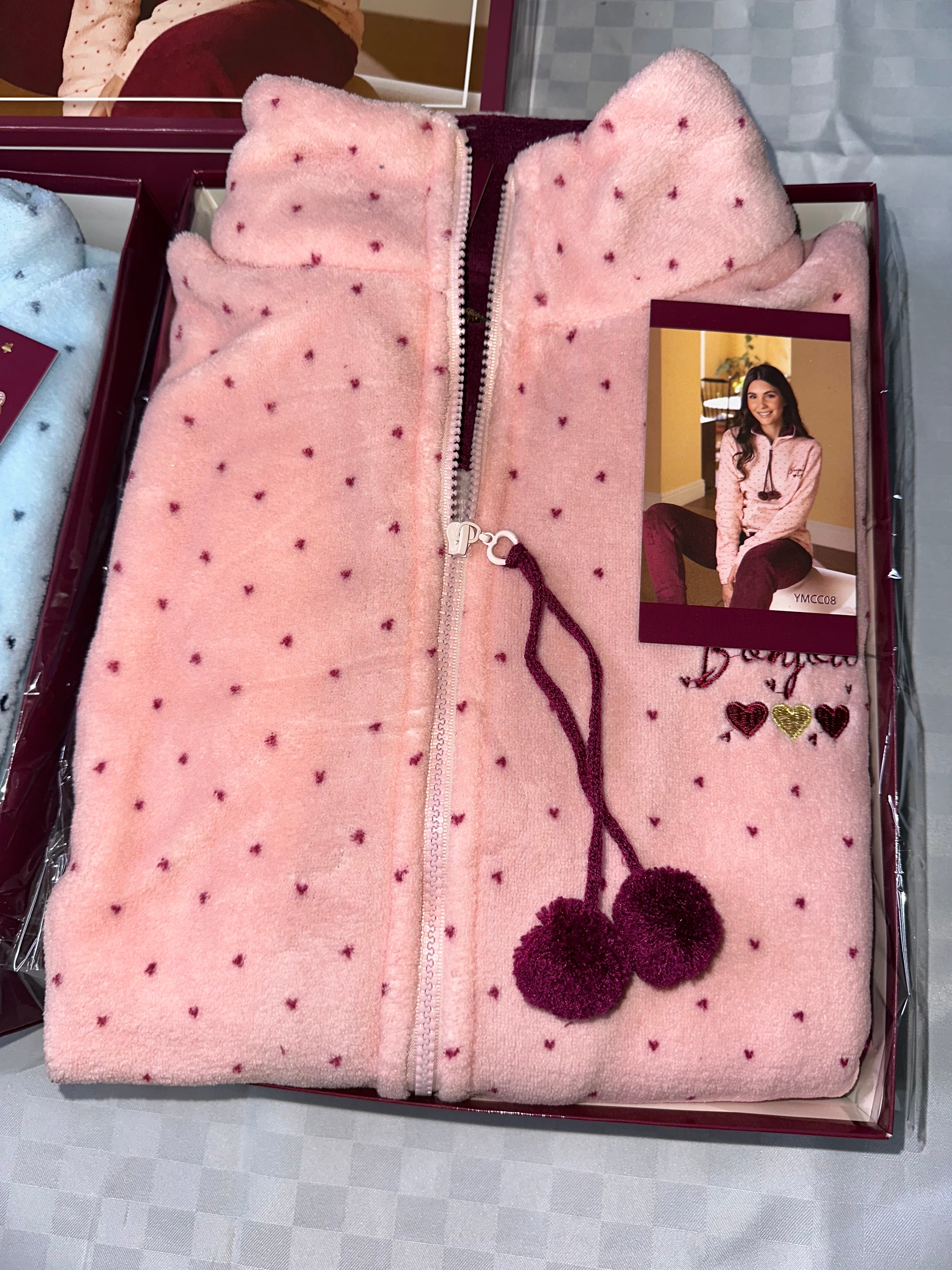 PIGIAMA DONNA CALIBRATO IN MORBIDO PILE  dalla 2XL alla 4XL CON CERNIERA