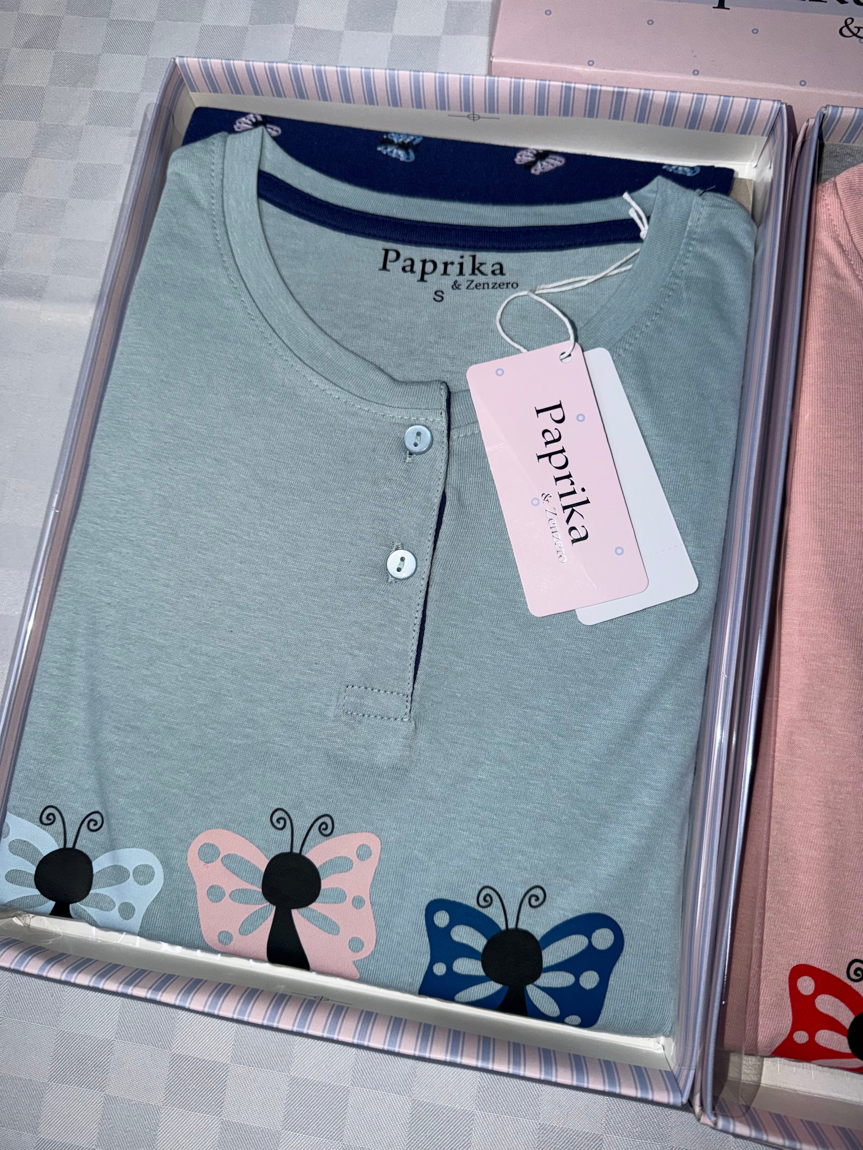 PIGIAMA DONNA IN COTONE MANICA LUNGA E PANTALONE LUNGO
