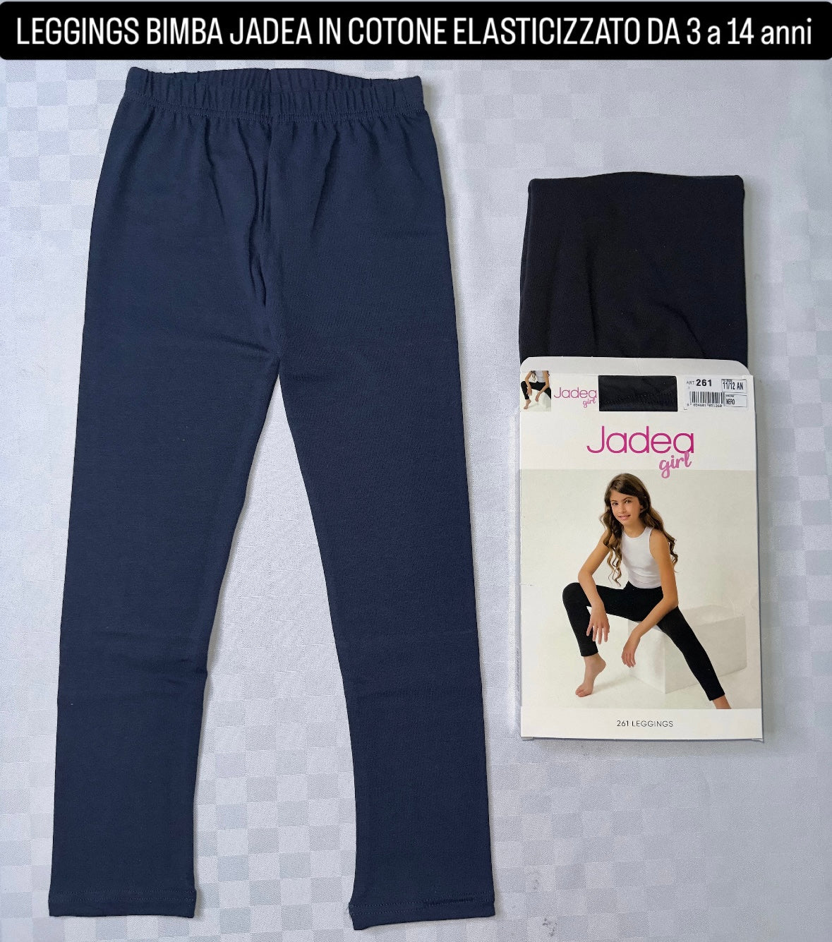 LEGGINGS BIMBA JADEA IN COTONE ELASTICIZZATO
