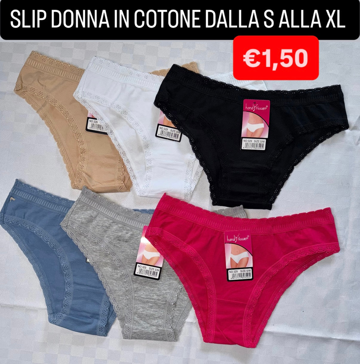 SLIP DONNA in cotone (COLORE CASUALE)