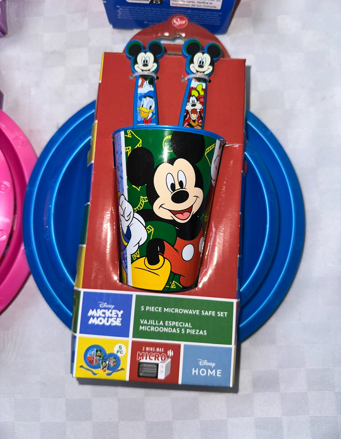 SET PAPPA BIMBO/A CONTIENE 1 Bicchiere, 2 Posate e 2 Piattini