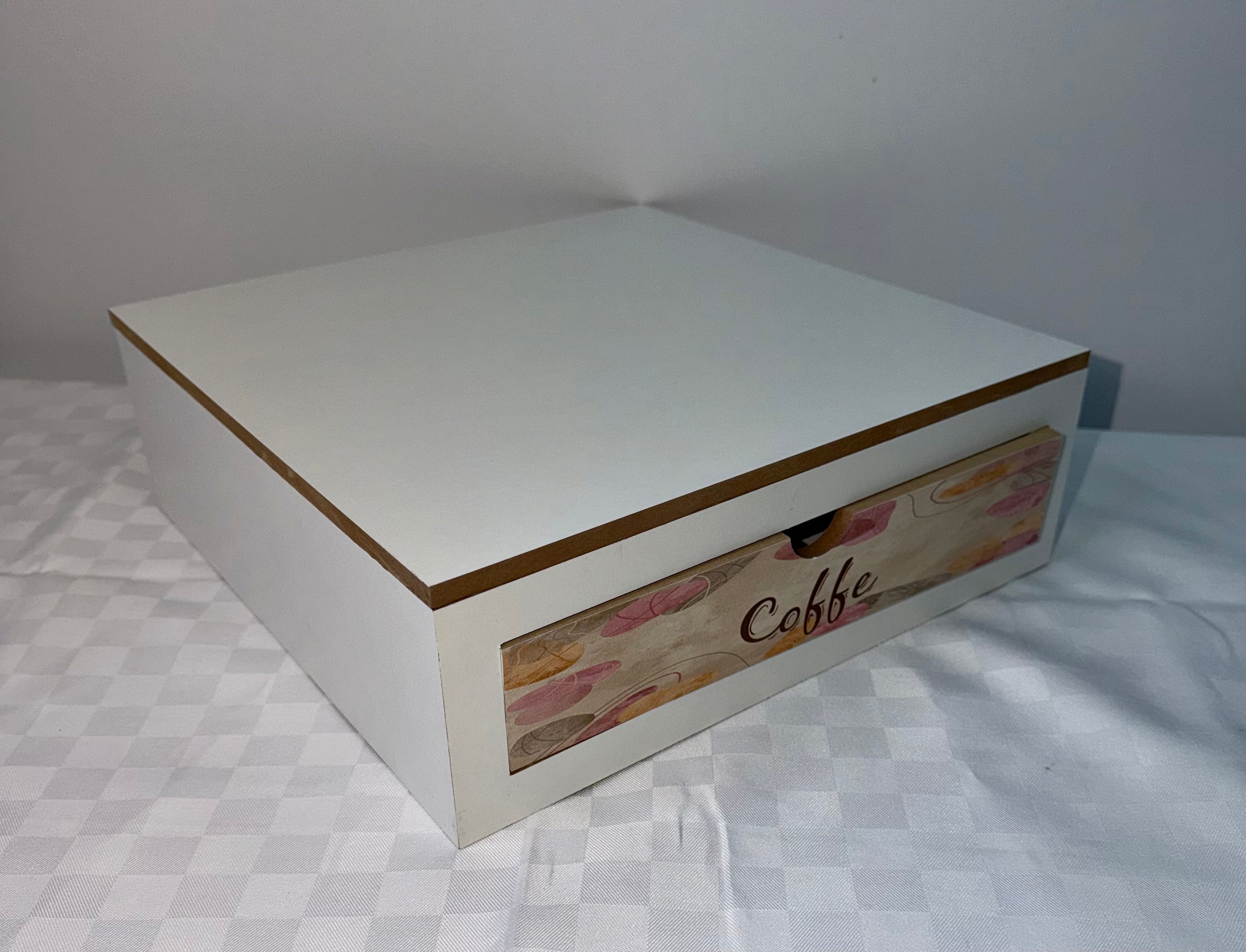 CASSETTO PORTACIALDE IN LEGNO CON VARI SCOMPARTI