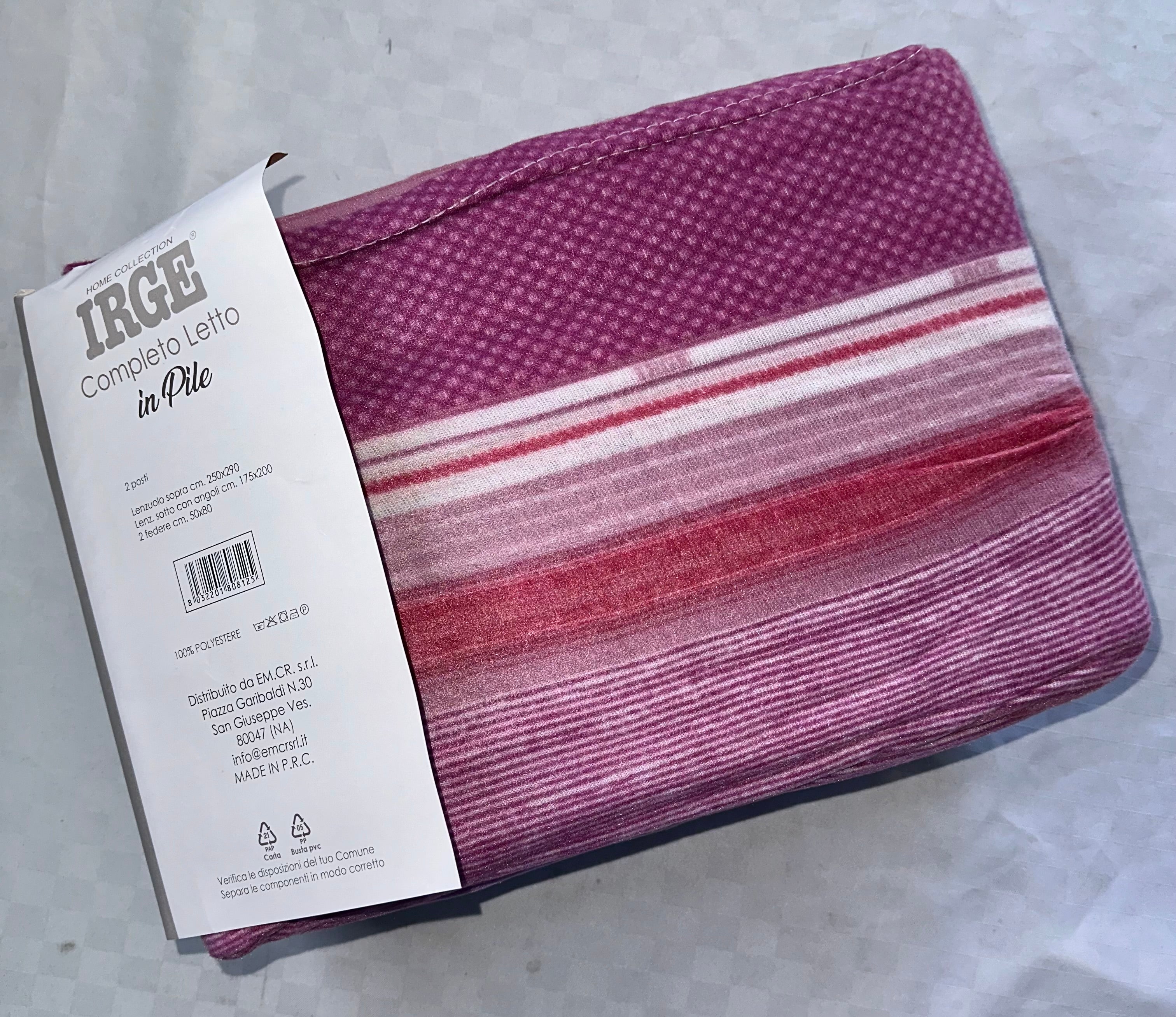 COMPLETO LENZUOLA PER LETTO SINGOLO IN MORBIDO PILE INVERNALE Lenzuolo sopra,Lenzuolo sotto con angoli e Federa