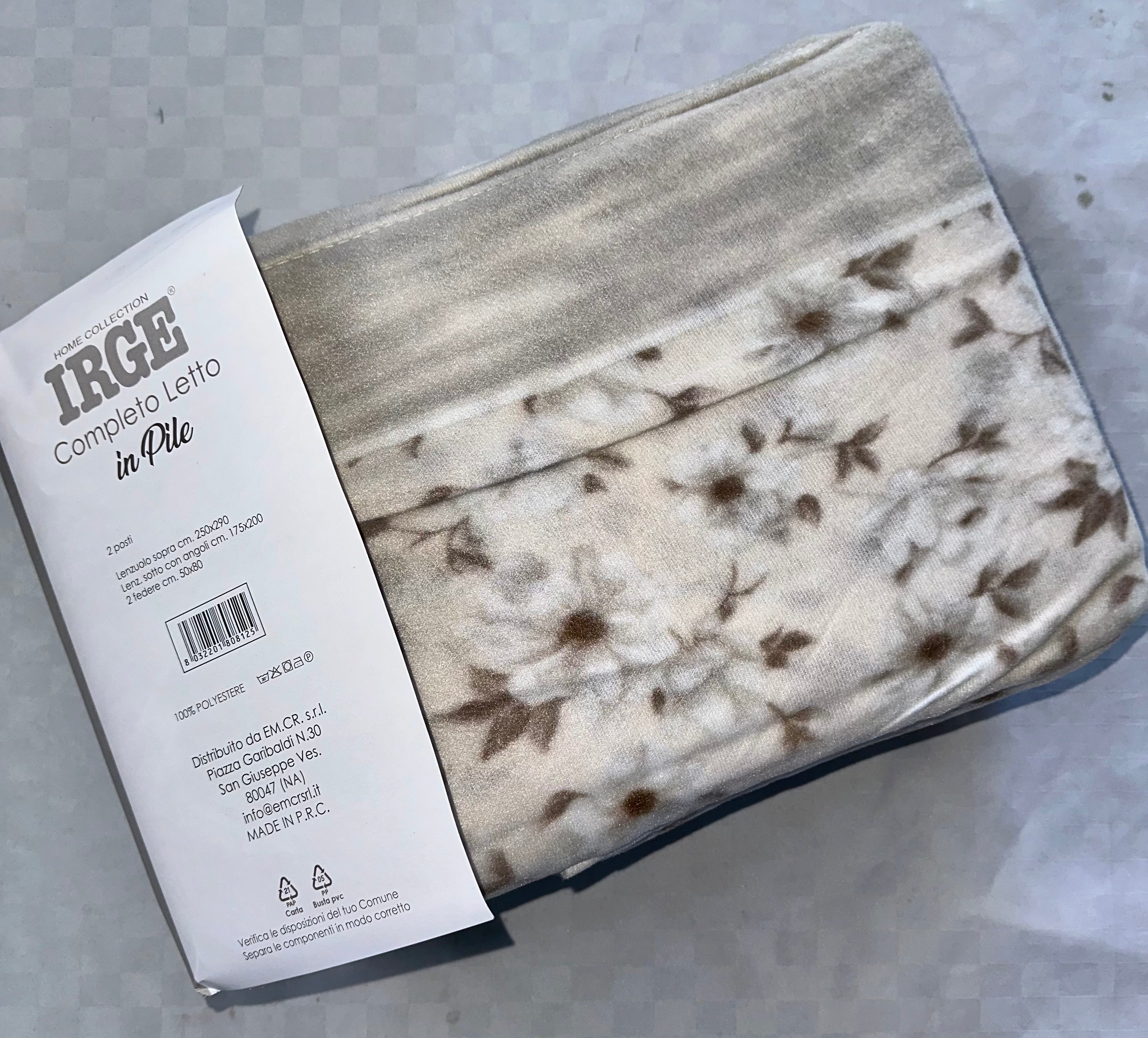 COMPLETO LENZUOLA PER LETTO SINGOLO IN MORBIDO PILE INVERNALE Lenzuolo sopra,Lenzuolo sotto con angoli e Federa