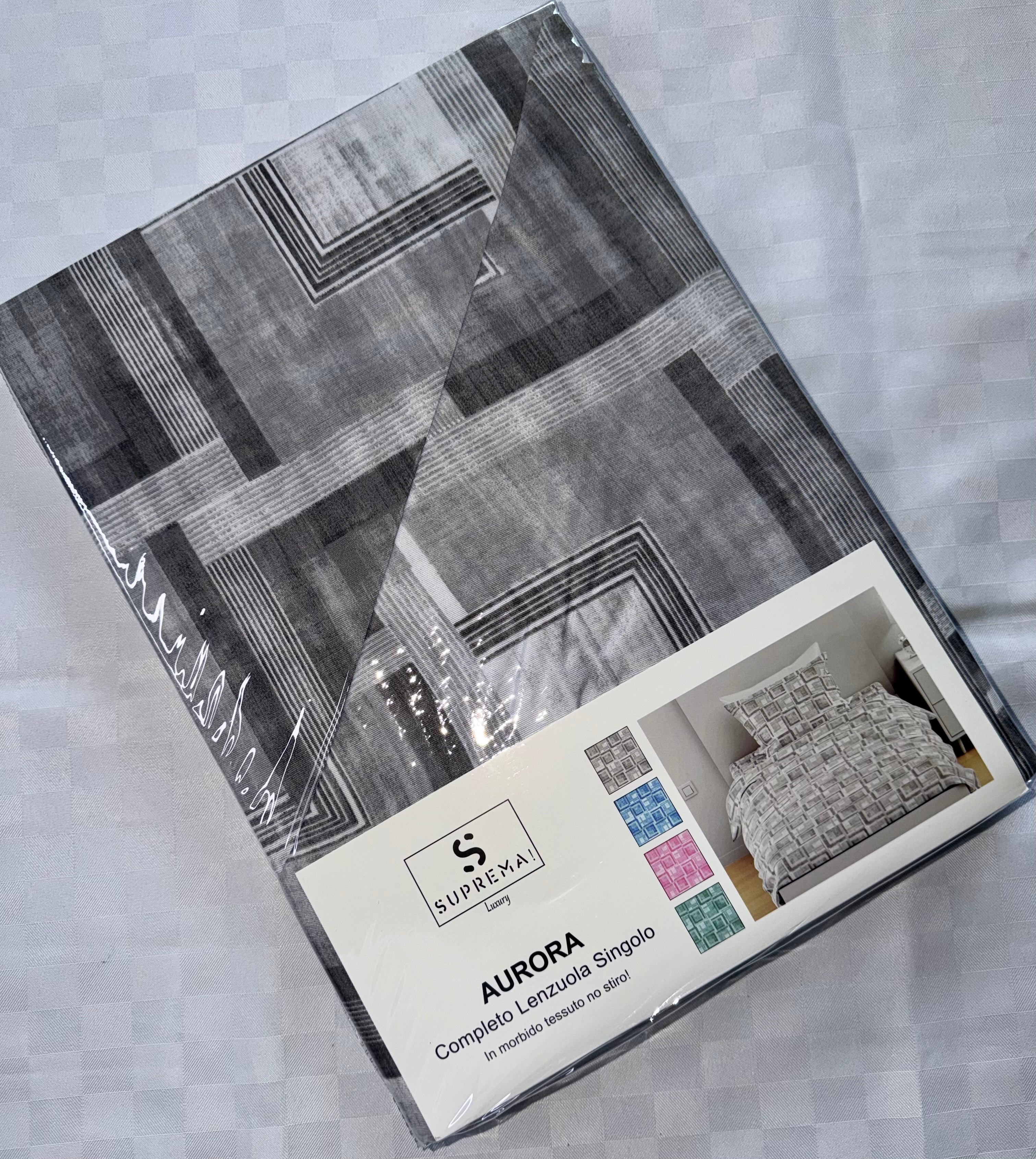 COMPLETO LENZUOLA PER LETTO SINGOLO Lenzuolo sopra, Lenzuolo sotto con angoli e Federa Microfybra