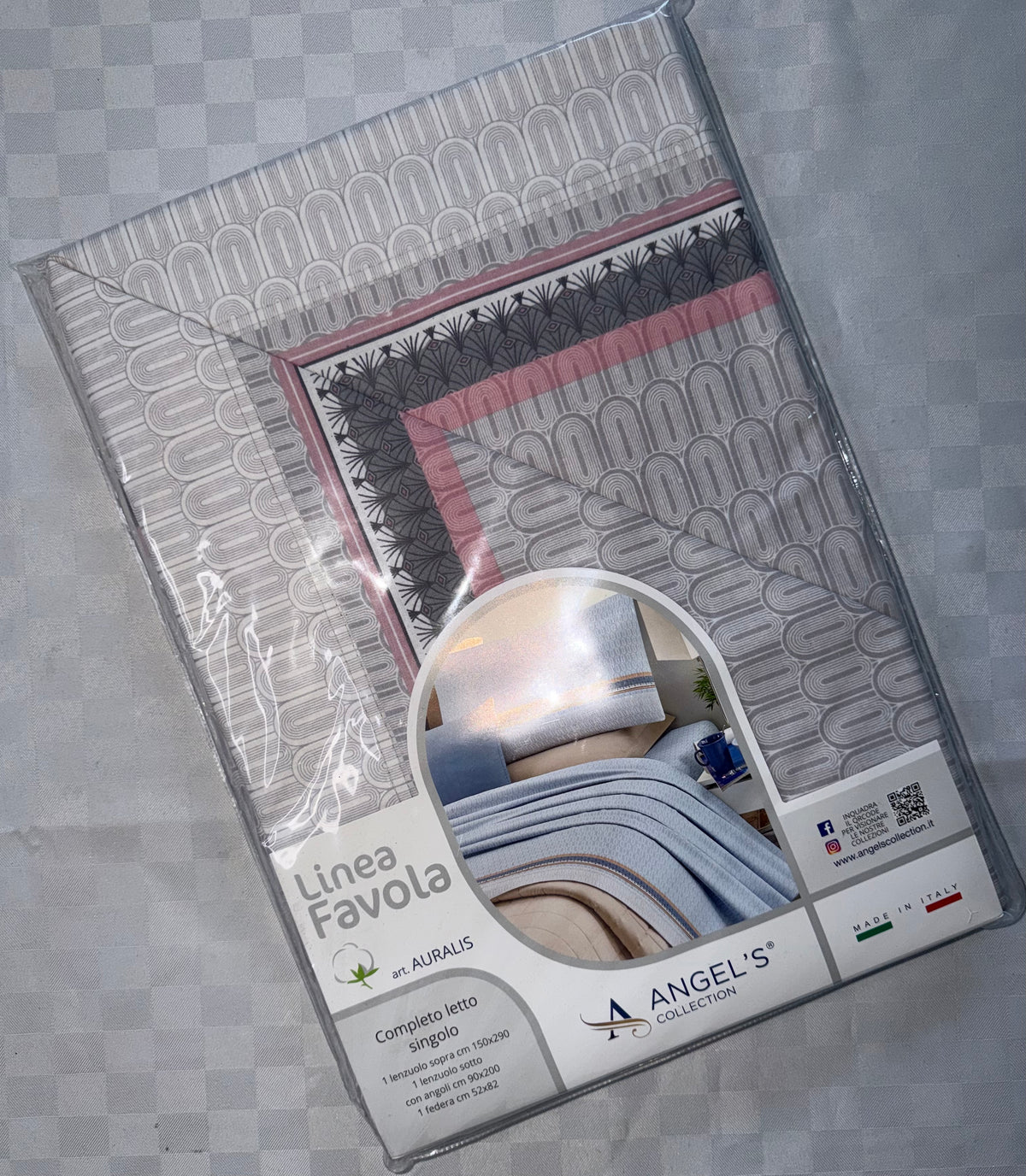 COMPLETO LENZUOLA PER LETTO SINGOLO IN 100% COTONE contiene Lenzuolo sopra,Lenzuolo sotto con angoli e Federa