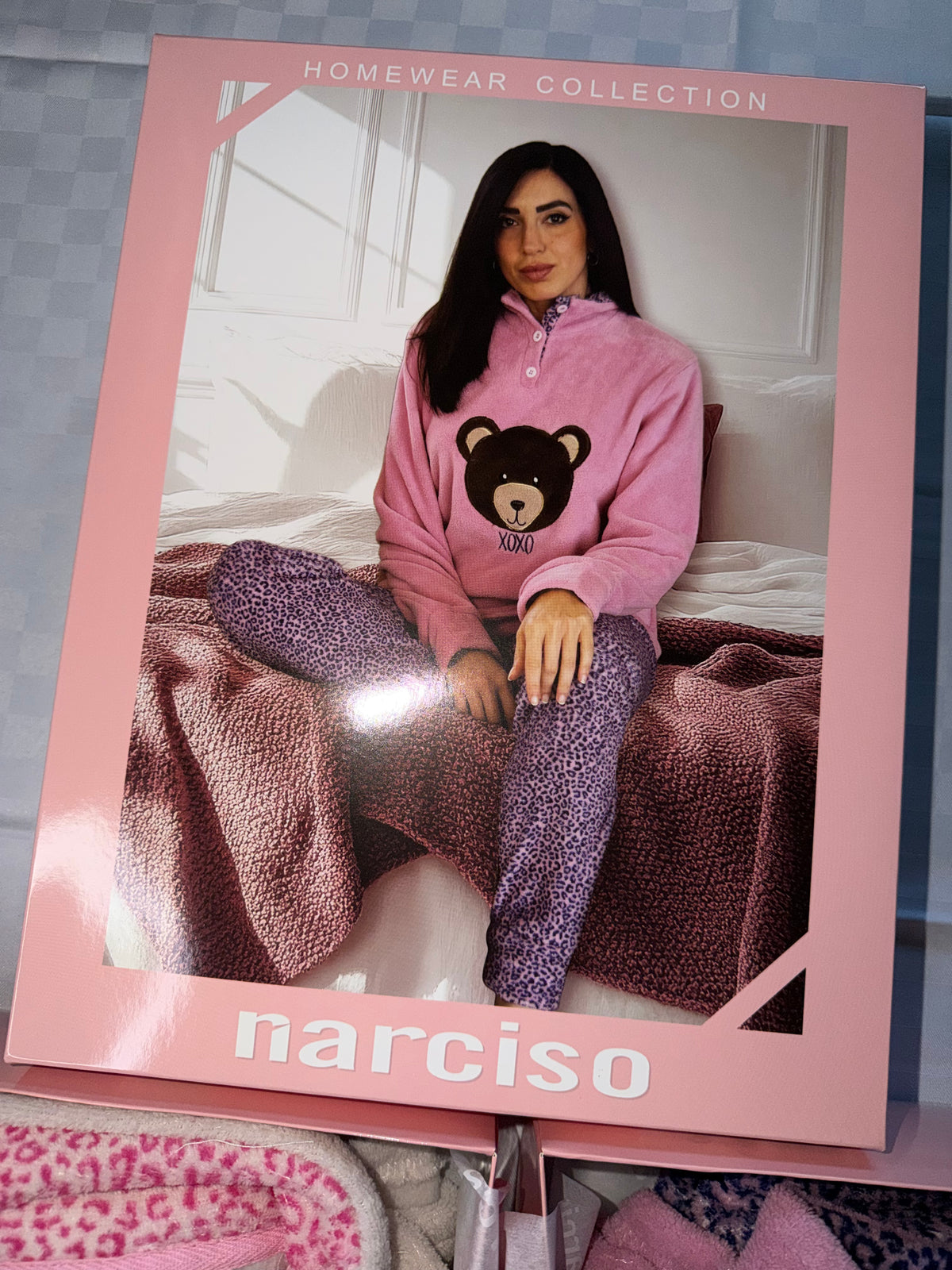 PIGIAMA DONNA IN MORBIDO PILE Manica lunga e Pantalone lungo
