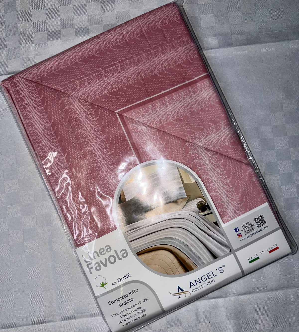 COMPLETO LENZUOLA SINGOLO IN 100% COTONE contiene Lenzuolo sopra,Lenzuolo sotto con angoli e Federa
