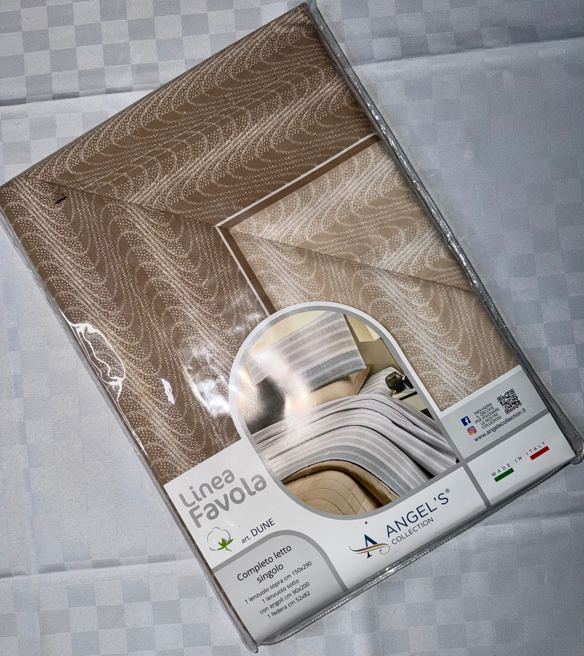 COMPLETO LENZUOLA SINGOLO IN 100% COTONE contiene Lenzuolo sopra,Lenzuolo sotto con angoli e Federa